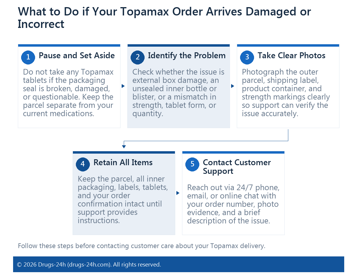 What to Do if Your Topamax Order Arrives Damaged or Incorrect